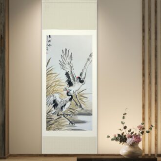 Elegant Cranes in Flight