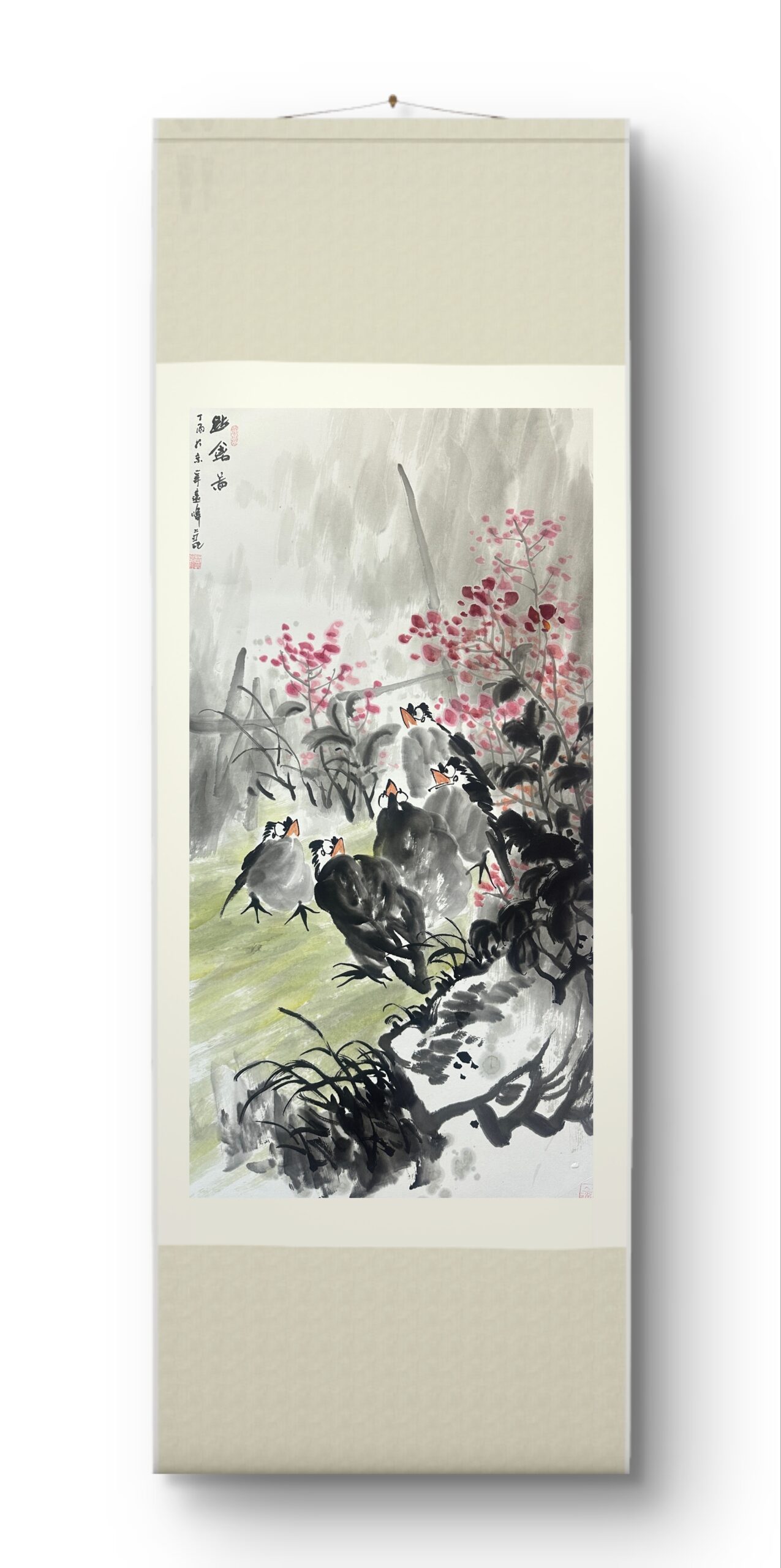 Birds among Blooming Flowers - Image 3