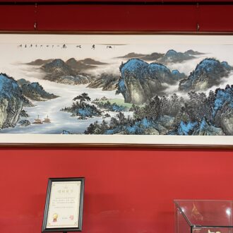 Ancient Village in Misty Rain